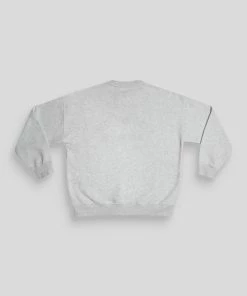 Public Desire UK East Hampton Embroidered Oversized Sweatshirt Oatmeal Marl KAIIA CLOTHING