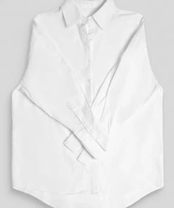 Public Desire UK Oversized Poplin Shirt White