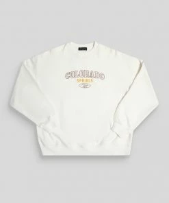 Public Desire UK Colorado Springs Oversized Sweatshirt Ecru