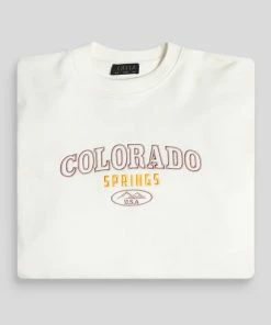 Public Desire UK Colorado Springs Oversized Sweatshirt Ecru