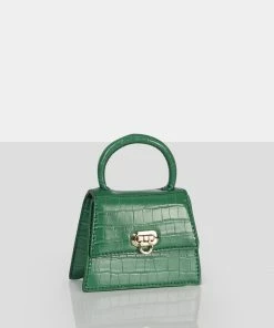 Public Desire UK NEW IN The Lilly Green Textured Mini Bag