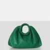 Public Desire UK The Darcie Green Round Grab Handle Oversized Clutch Bag