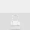 Public Desire UK Mini Bags The Alora White Rubber Effect Mini Bag