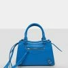 Public Desire UK The Haven Blue Buckle Detail Medium Handbag NEW IN