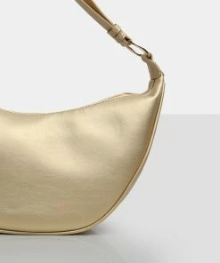 Public Desire UK The Saint Gold Moon Shoulder Bag NEW IN
