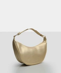 Public Desire UK The Saint Gold Moon Shoulder Bag NEW IN