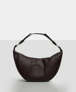 Public Desire UK The Saint Chocolate Moon Shoulder Bag NEW IN