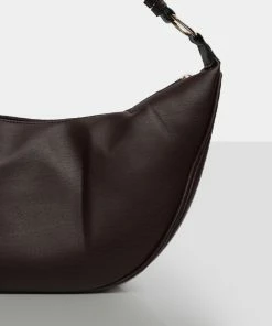 Public Desire UK The Saint Chocolate Moon Shoulder Bag NEW IN