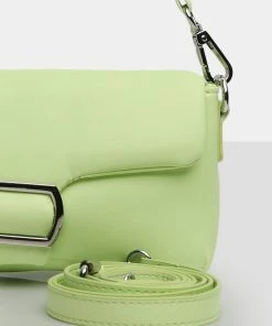 Public Desire UK The Capri Lime Padded Shoulder Bag NEW IN
