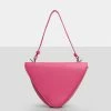 Public Desire UK CROSSBODY AND SHOULDER BAGS The Arrow Bright Pink Shoulder Grab Bag
