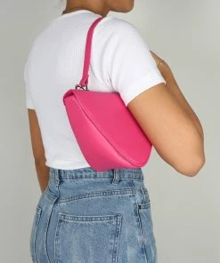 Public Desire UK CROSSBODY AND SHOULDER BAGS The Arrow Bright Pink Shoulder Grab Bag