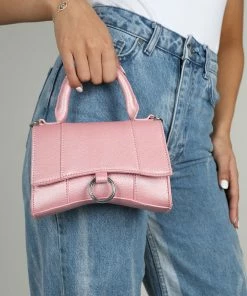 Public Desire UK The Luana Iridescent Pink Mini Bag NEW IN