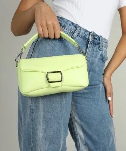 Public Desire UK The Capri Lime Padded Shoulder Bag NEW IN