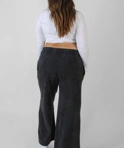 Public Desire UK Curve Split Front Seam Detail Wide Leg Joggers Acid Wash KAIIA CLOTHING