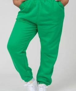 Public Desire UK Curve 90S Oversized Joggers Green