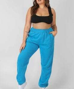 Public Desire UK Curve 90'S Joggers Ai Blue KAIIA CLOTHING