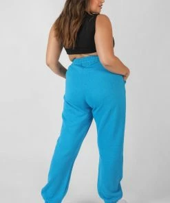 Public Desire UK Curve 90'S Joggers Ai Blue KAIIA CLOTHING