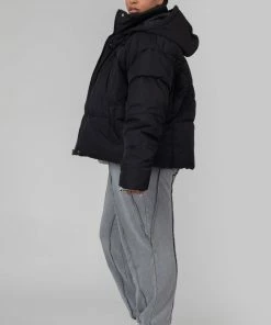 Public Desire UK Curve Ultimate Puffer Black