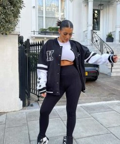 Public Desire UK Long Sleeve Underbust Crop Top White