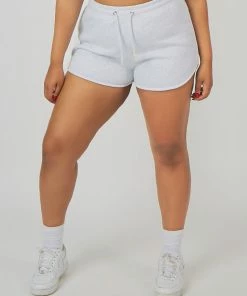 Public Desire UK KAIIA CLOTHING Curve Booty Short Oatmeal Marl