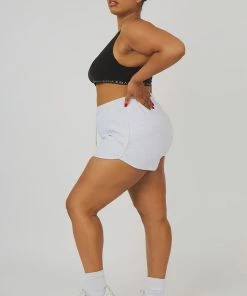 Public Desire UK KAIIA CLOTHING Curve Booty Short Oatmeal Marl