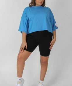 Public Desire UK Curve Rib Cycling Shorts Black KAIIA CLOTHING