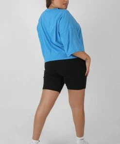 Public Desire UK Curve Rib Cycling Shorts Black KAIIA CLOTHING