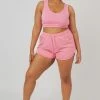 Public Desire UK Curve Booty Short Pink