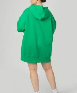 Public Desire UK Oversized Sweat Hoodie Green KAIIA CLOTHING