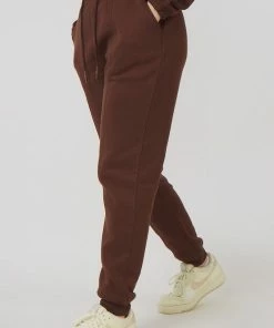 Public Desire UK Oversized Fit Seam Front 90S Joggers Chocolate KAIIA CLOTHING