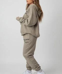 Public Desire UK Oversized Fit Printed Joggers Elm KAIIA CLOTHING