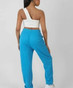 Public Desire UK 90's Oversized Joggers AI Blue KAIIA CLOTHING