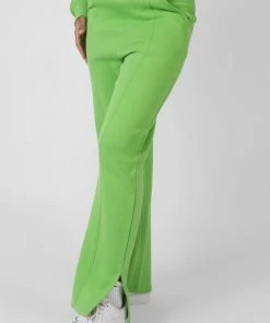 Public Desire UK New York Split Hem Straight Joggers Green