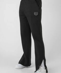 Public Desire UK Kaiia Tonal Embroidered Joggers Black KAIIA CLOTHING