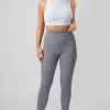 Public Desire UK Thick Waistband Ribbed Leggings Grey KAIIA CLOTHING