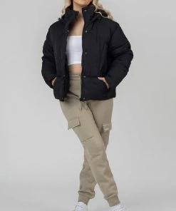 Public Desire UK Ultimate Puffer Black