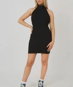 Public Desire UK High Neck Backless Dress KAIIA CLOTHING