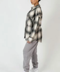 Public Desire UK Check Shirt Grey KAIIA CLOTHING