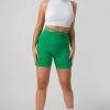 Public Desire UK KAIIA CLOTHING Tie Waist Cycling Shorts Green