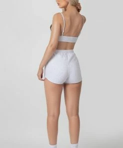 Public Desire UK Booty Short Oatmeal Marl