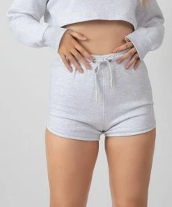 Public Desire UK Booty Short Oatmeal Marl