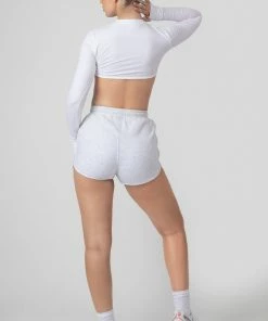 Public Desire UK Booty Short Oatmeal Marl
