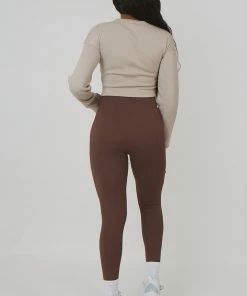 Public Desire UK Twist Front Cropped Sweatshirt Ash KAIIA CLOTHING