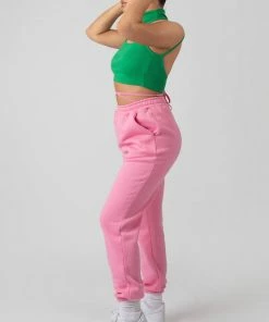 Public Desire UK High Neck Cut Out Strappy Bralet Green