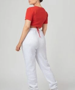 Public Desire UK Keyhole Wrap Crop Top Red