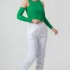 Public Desire UK KAIIA CLOTHING Arm Warmer Underbust Top Green
