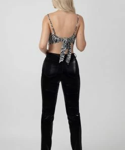 Public Desire UK Zebra Print Handkerchief Top