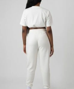 Public Desire UK Elasticated Waist Cropped T-Shirt White