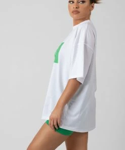 Public Desire UK Oversized Brisbane T Shirt White KAIIA CLOTHING