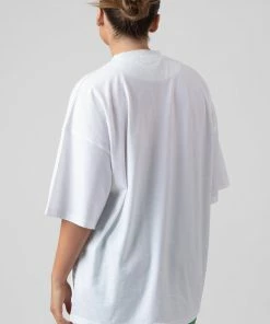 Public Desire UK Oversized Brisbane T Shirt White KAIIA CLOTHING